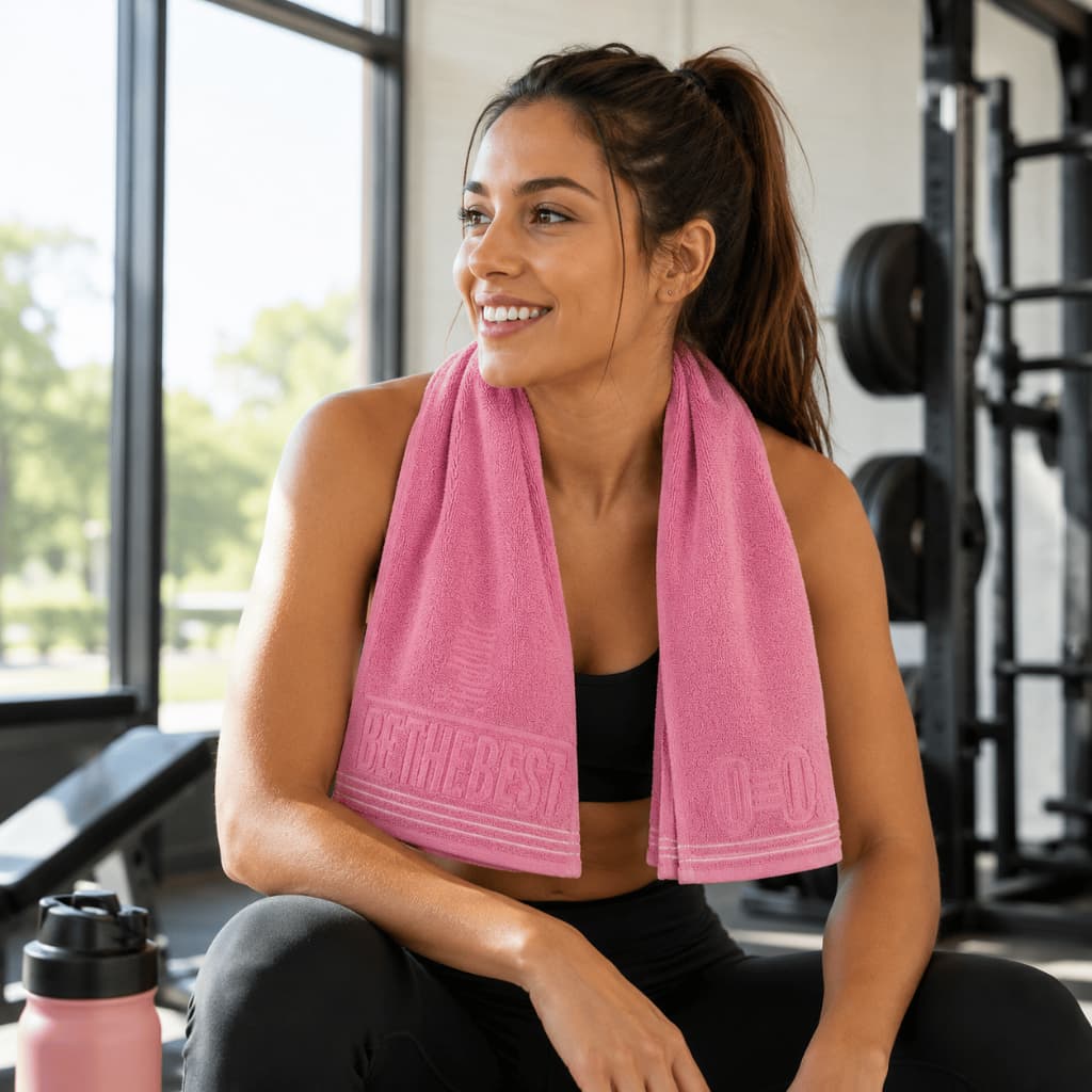 Toalha De Rosto Slim Fitness Academia Jacquard