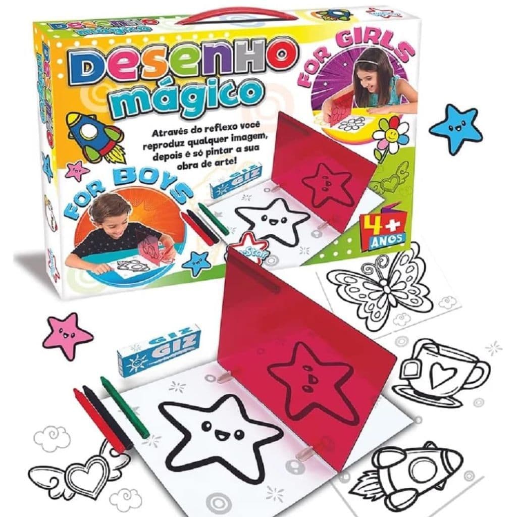 Brinquedo Lousa Kit Infantil Desenho Mágico Big Star