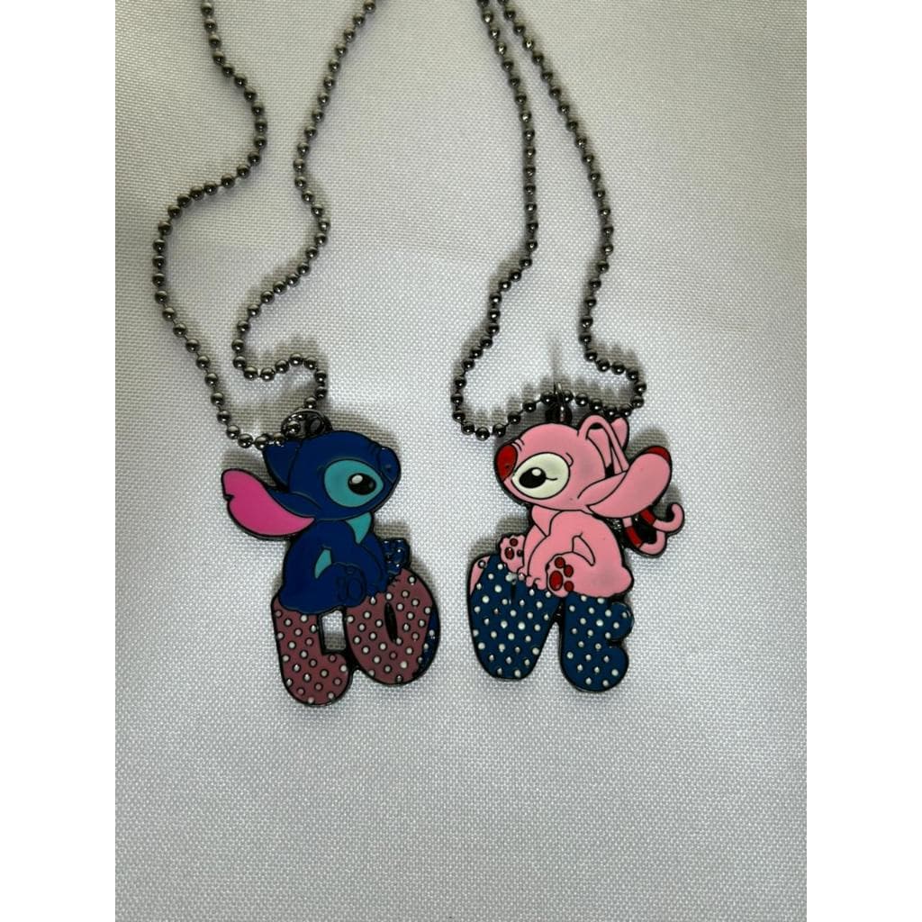 Par De Colar Stitch E Angel Amizade / Namorados BFF