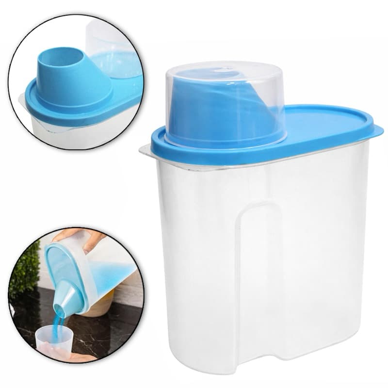 Dispenser Multiuso De Plástico Com Tampa Nex Home 1900/1800Ml