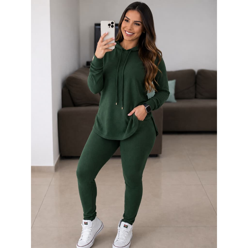 Conjunto Tecido: Lanzinha, com capuz