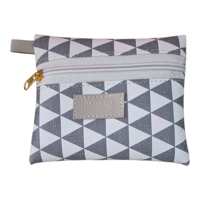 Carteira Multiuso Feminina Porta Cartão Porta Moedas Necessaire Pequena com Zíper 14x10cm