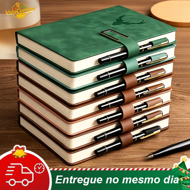 Caderno A5 De Couro Macio Retro Notebook Para Agenda Vintage Caderneta Executiva