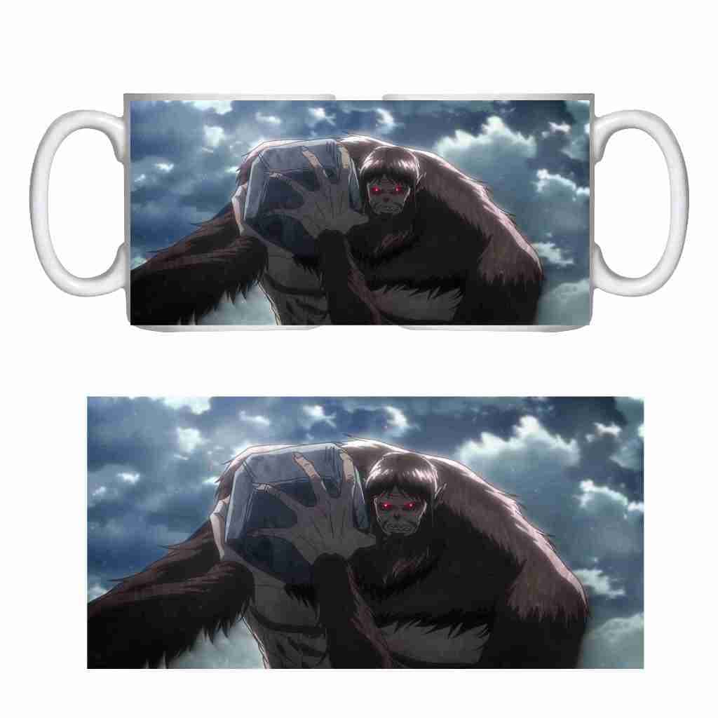 Caneca Titã Bestial de Porcelana AOT Anime Atacado