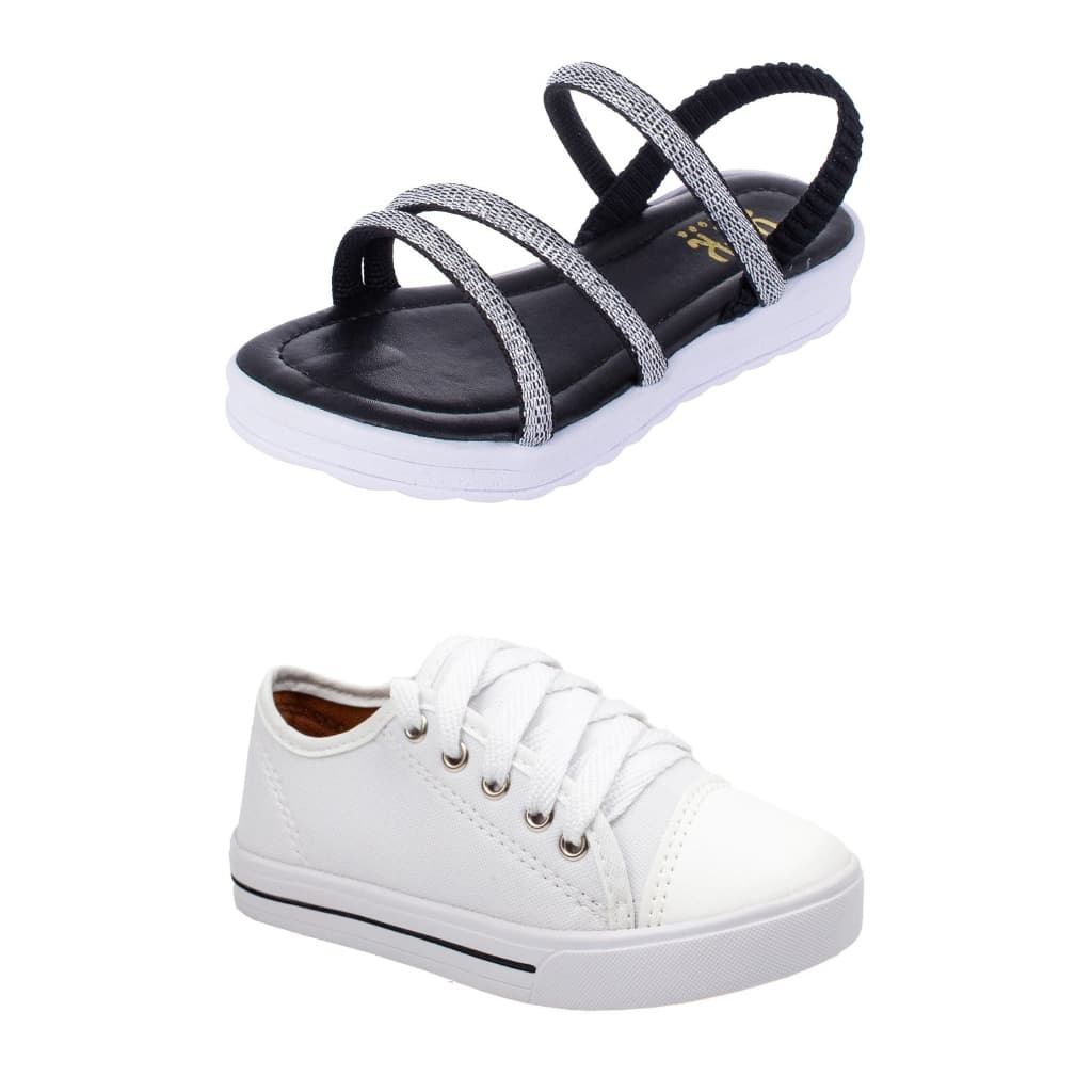 kit Tenis Sandália  meninas