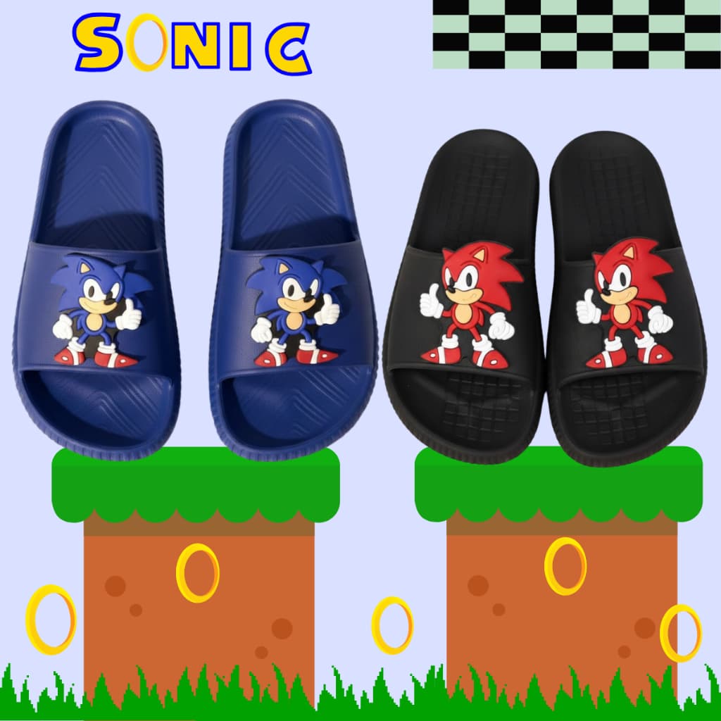 Chinelo Nuvem Menino Slide Personagem Azul Rápido Confortável Leve