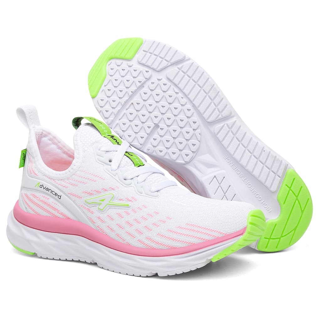 Tênis Sintético Corrida Sola EVA Leve Advanced System Premium Feminino Corrida Caminhada