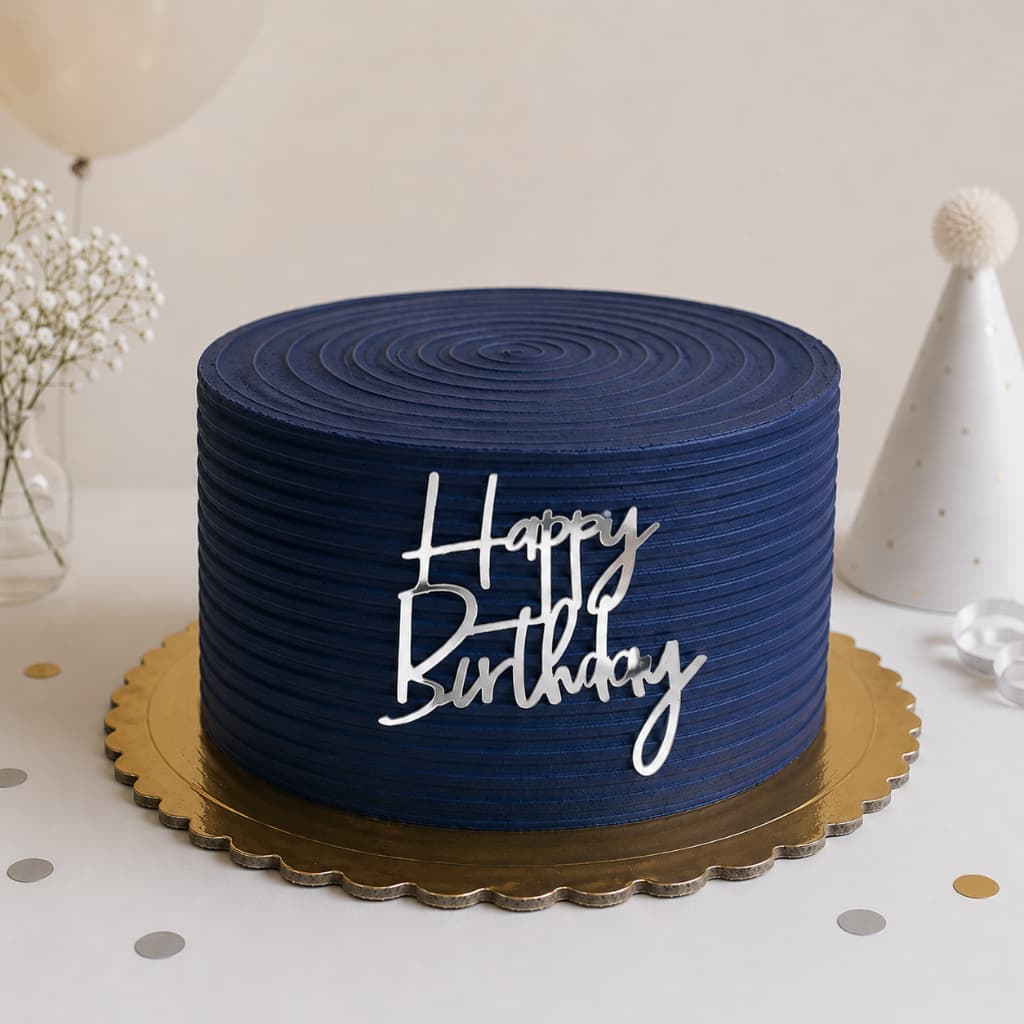 Kit Aplique De Bolo Happy Birthday Papel Laminado Decoração Aniversário