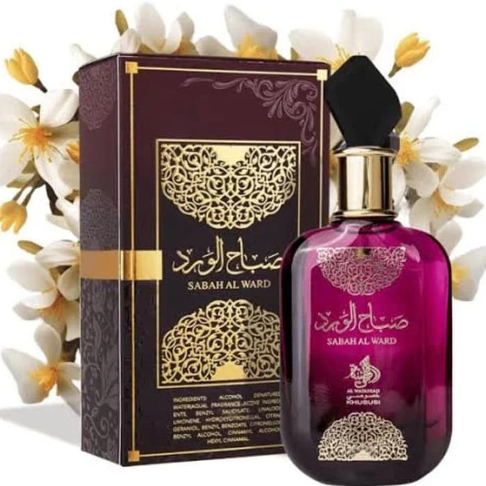 Perfume Árabe Feminino Sabah Al Ward Al Wataniah EDP 100ml Floral Frutado Longa Duração