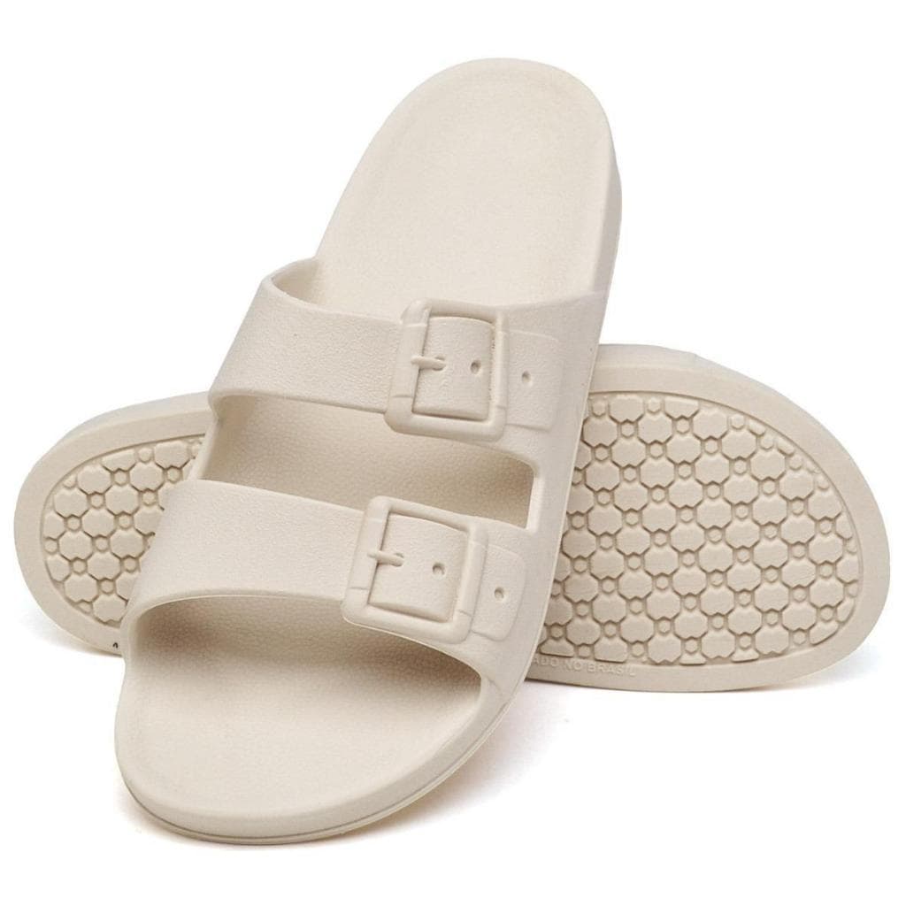 Chinela Sndalia Papete Birken Confortavel Dia a Dia Leve Duas Fivela Feminina