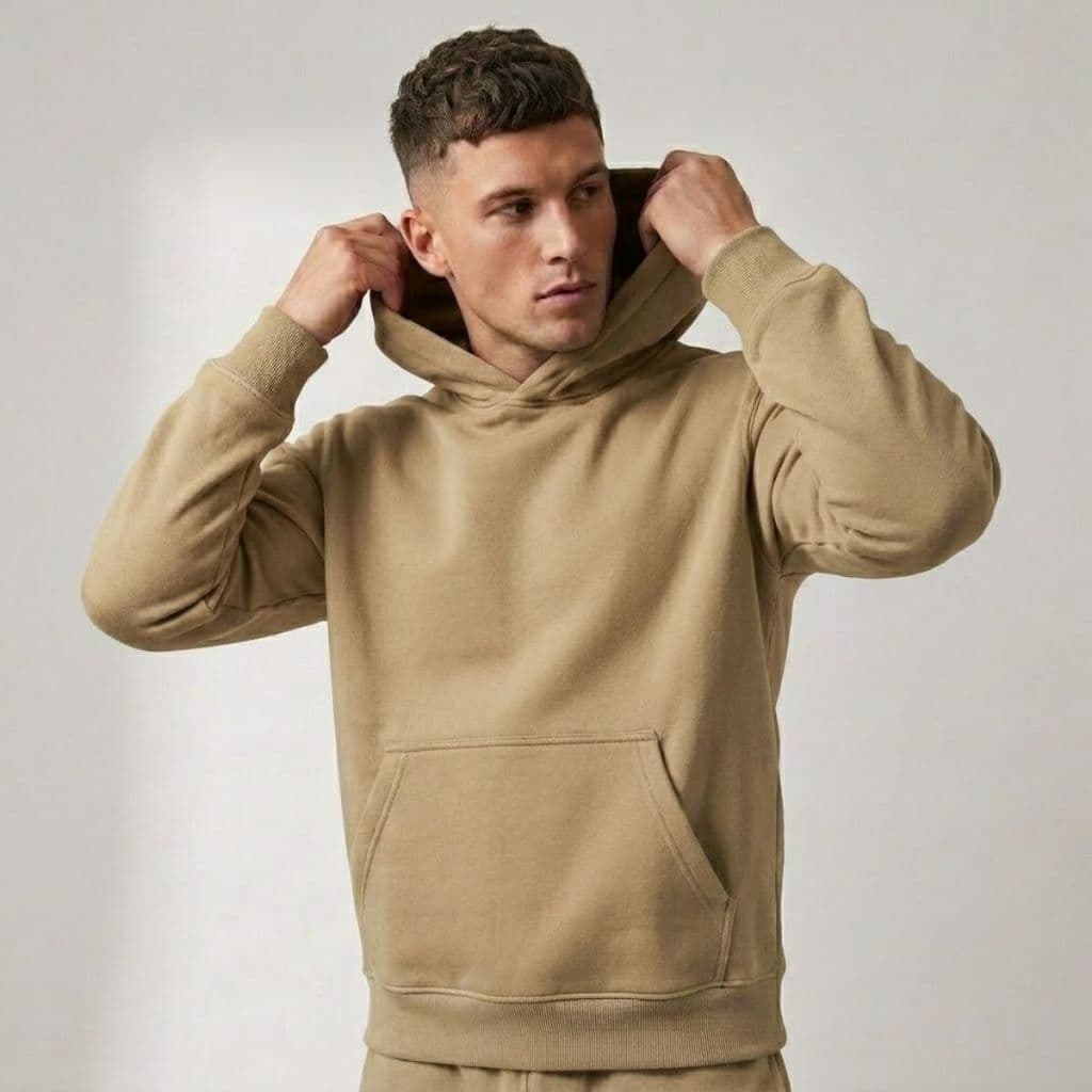 Moletom Blusa De Frio Casaco Com Bolso Canguru Liso Unissex Algodão Flanelado Quentinho Streetwear Blusão Estilo Moleton