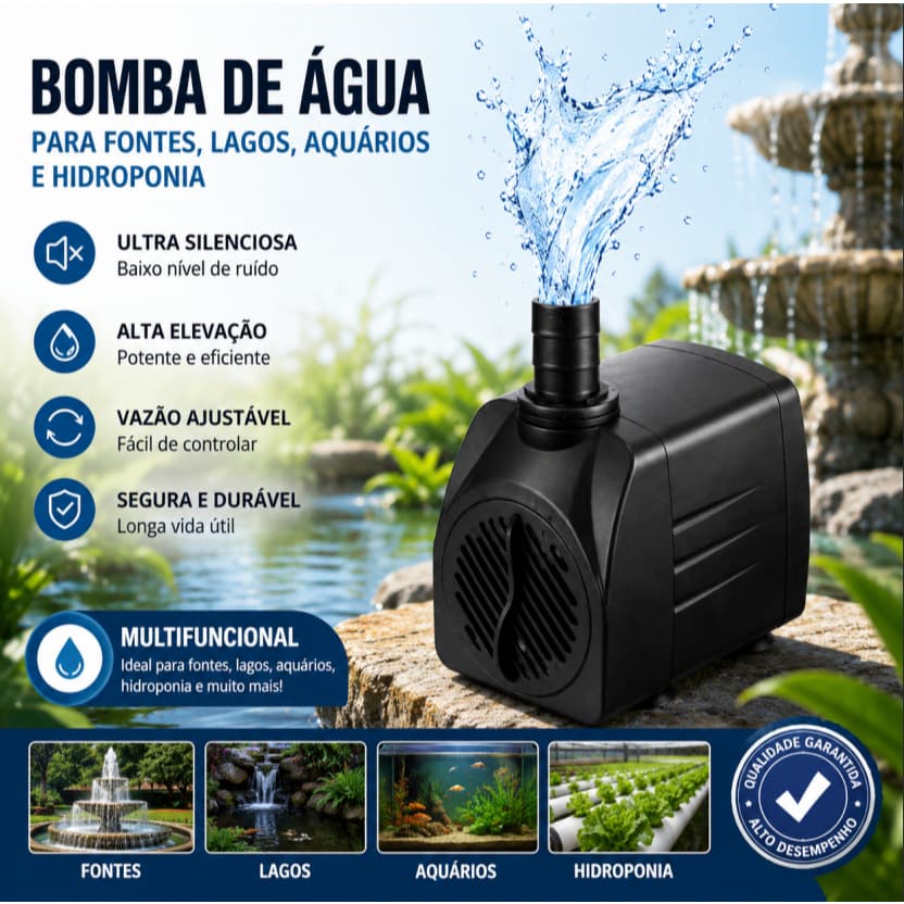 Bomba de água multifuncional,mini bomba de água,bomba submersível para aquário,fonte de água para animais de estimação
