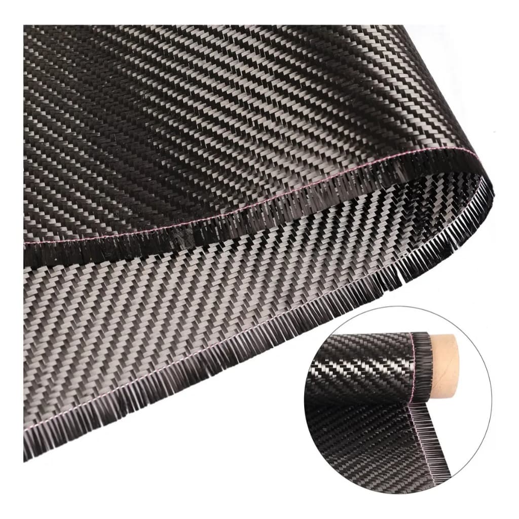 Tecido Fibra De Carbono 1 Metro  x 6 Metros Real 3k 200g Laminação Reparo Automotivo Náutico