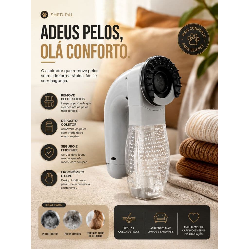 Aspirador Removedor de Pelos Pet