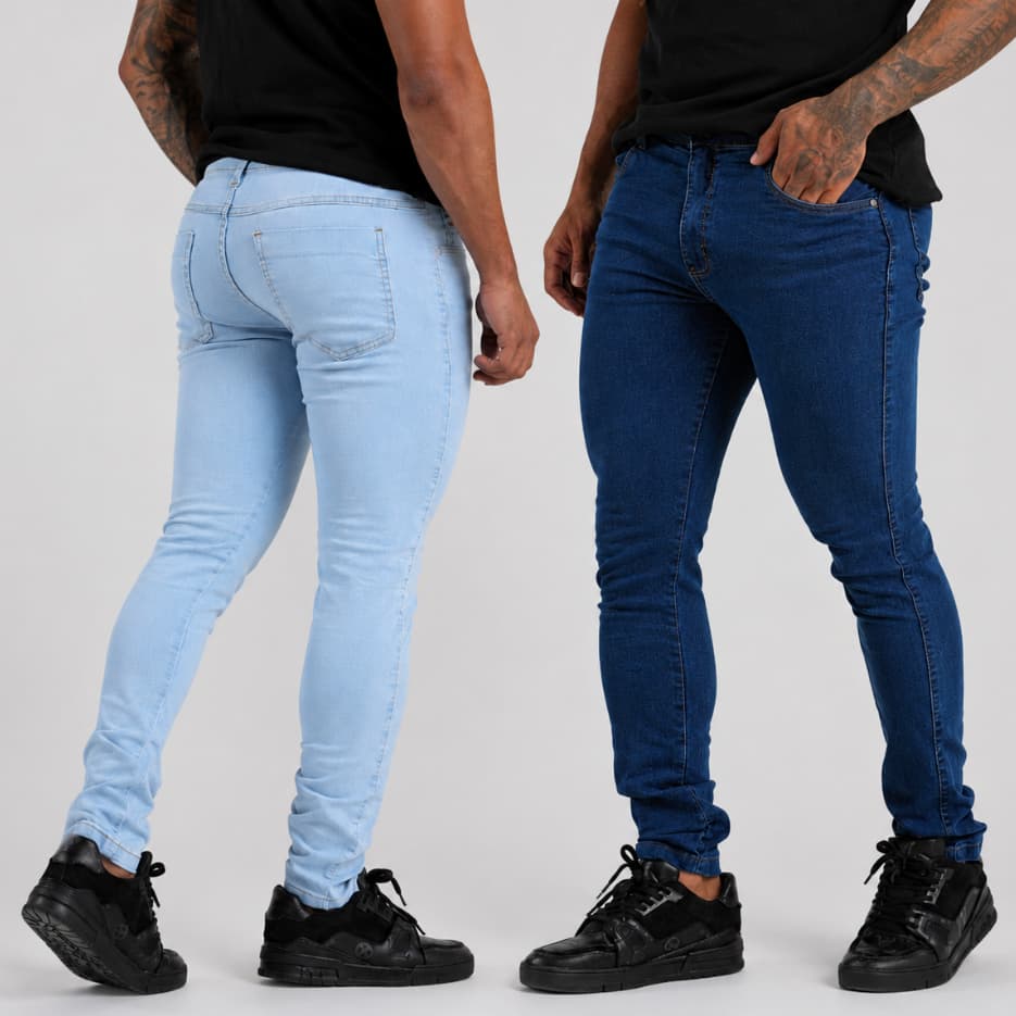 Calça Jeans Masculina Casual Skinny Super Lycra Linha Fit Premium Voker Original - Promoção !