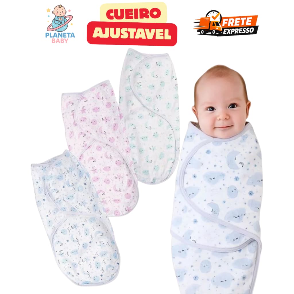 Cueiro Ajustavel Charutinho Bebe Swaddle Enrolar Bebe Menino Menina