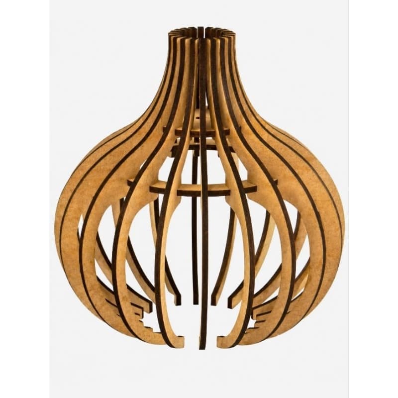 Luminária para decoração mdf cru 30 de diâmetro x35alt