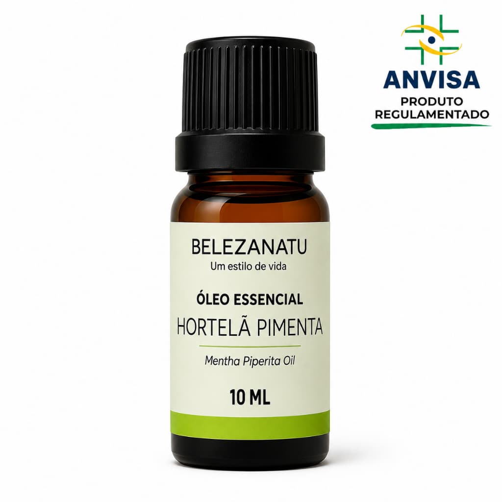 Óleo Essencial de Hortelã Pimenta 10ml | 100% Puro | BelezaNatu