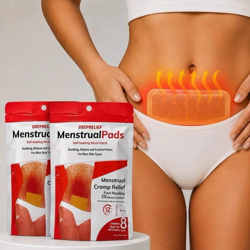 Adesivo Térmico para Cólica Menstrual 8 Unidades Patch Aquecedor Alívio Imediato Dor Menstrual Autoaquecimento