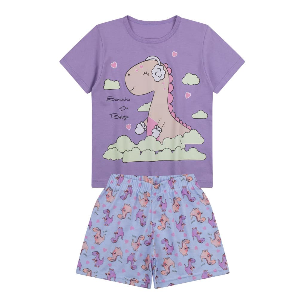 Pijama Infantil Menina Brilha no Escuro | Pijama juvenil 03 ao 14