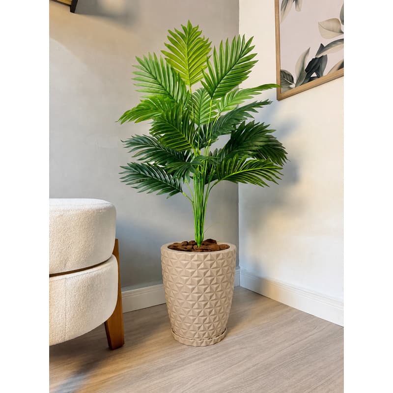 Planta Artificial Palmeira com Vaso Polietileno Completo