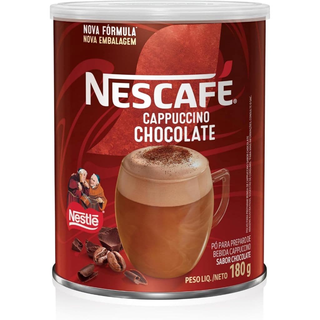Nescafé Cappuccino Chocolate Dois Frades – Lata 180g