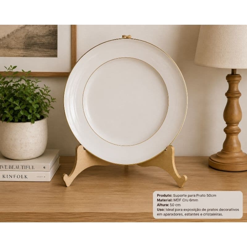 2 Suporte de prato 50 cm  mdf 3mm