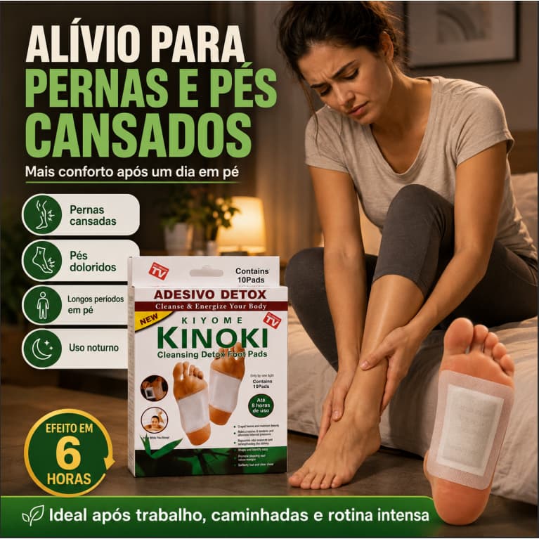 Entrega em até 3 dias! Adesivo Detox Para os Pés que ajuda a aliviar dores e cansaço nas pernas