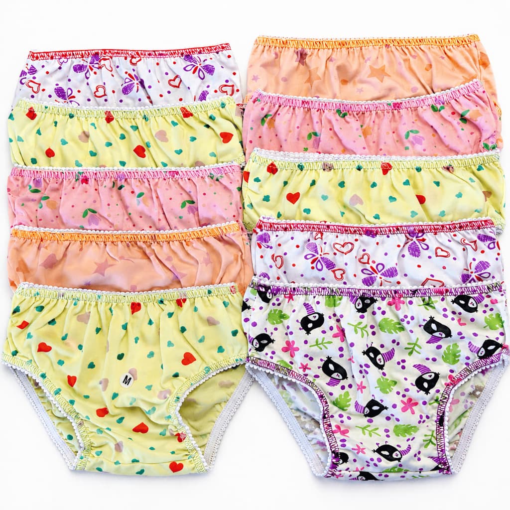 Atacado Calcinha Infantil Menina Algodão Estampadas Feminina Criança Confortáveis