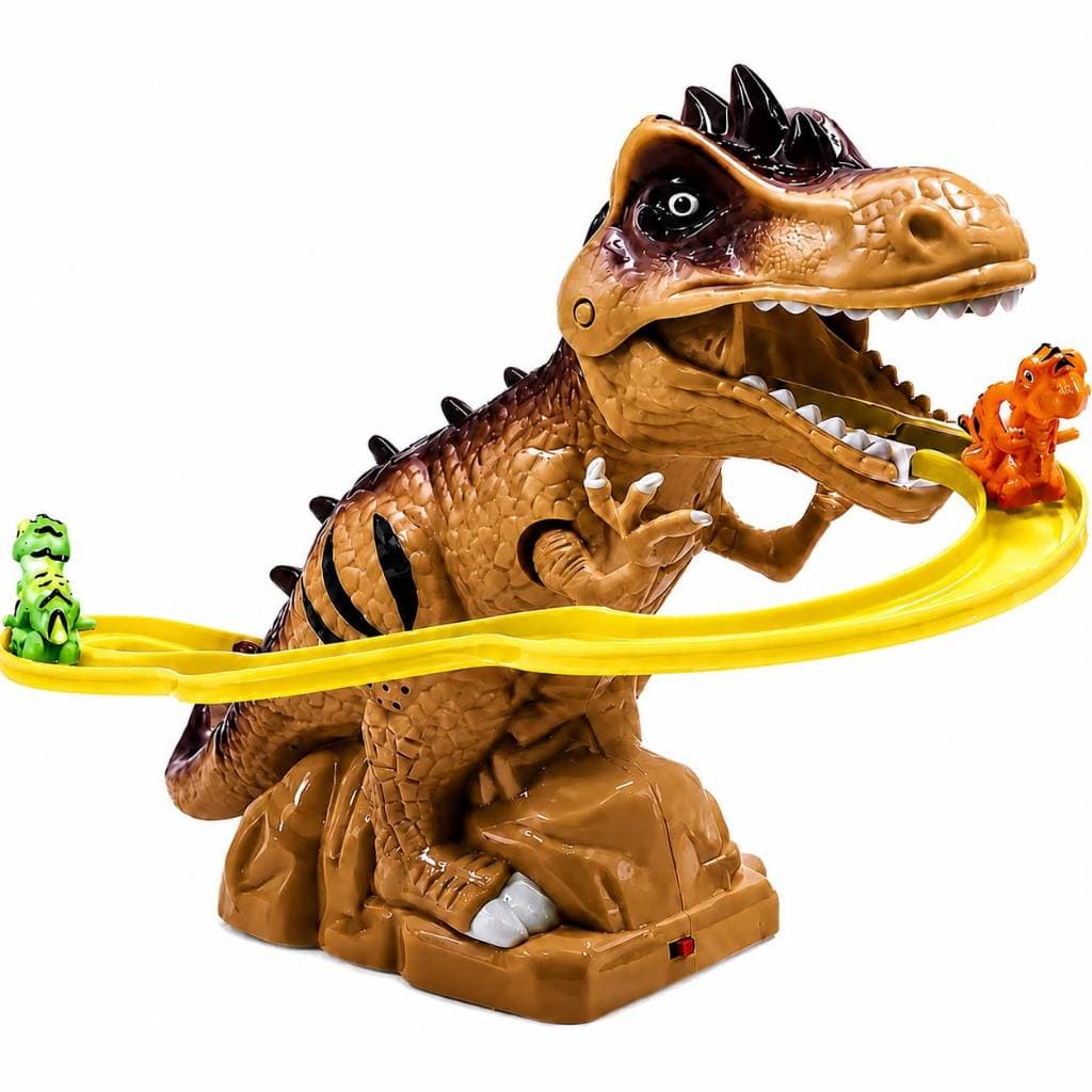 Brinquedo Pista Dino Túnel Completa Carrinho Infantil Educativo Montar Dinossauro Diversão Criança