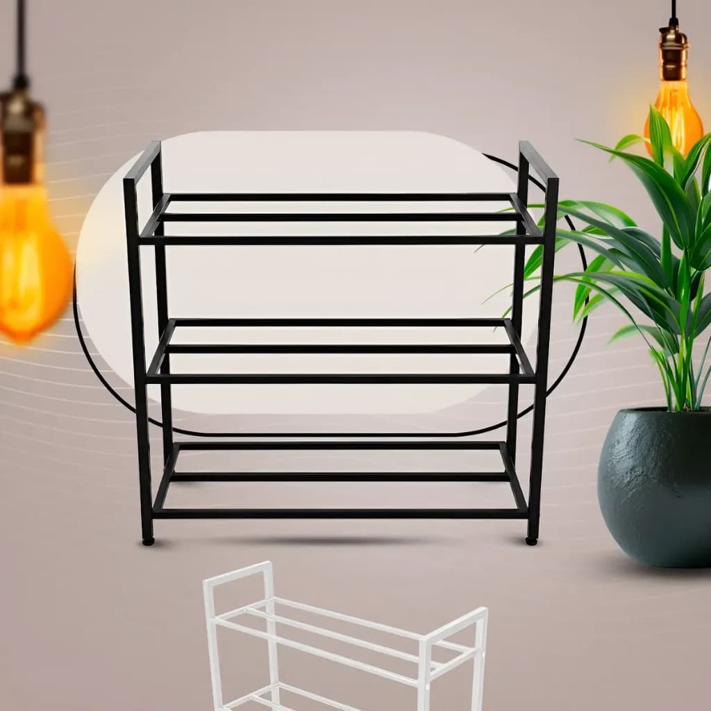 Sapateira Rack Organizadora Sapatos 3 Andares Multiuso Aço