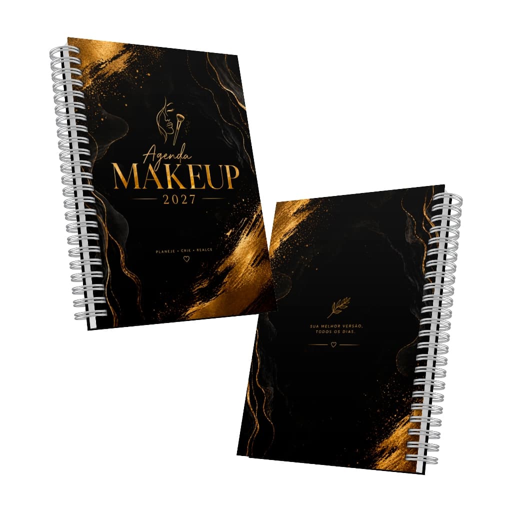 Agenda para Maquiadora maquiagem makeup 2027
