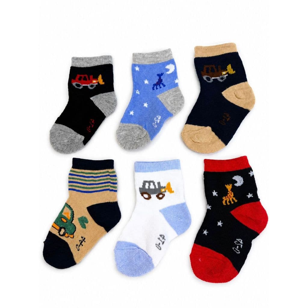 Kit ate 12 Pares Meias Infantil Menino Confortável Estampadas