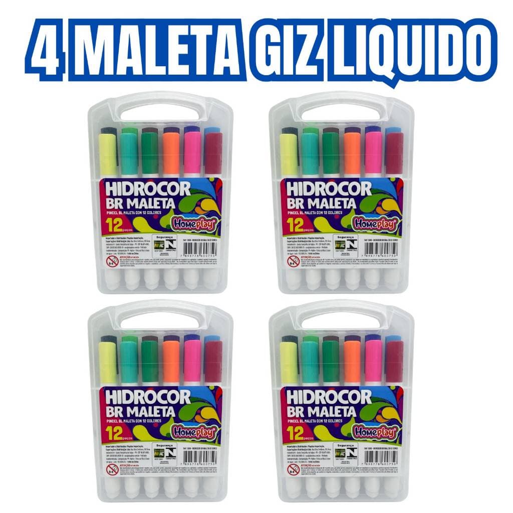 Kit 4 Maletas Giz Liquído