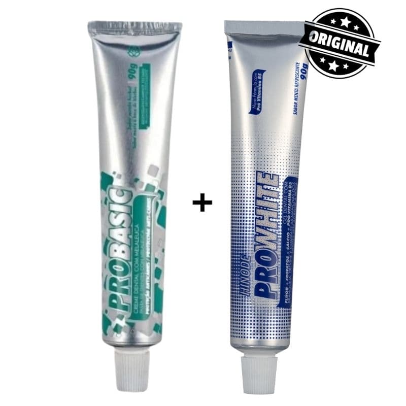 Kit C/ 2 Creme  Dentais C/  Melaleuca e Tradicional + Nota