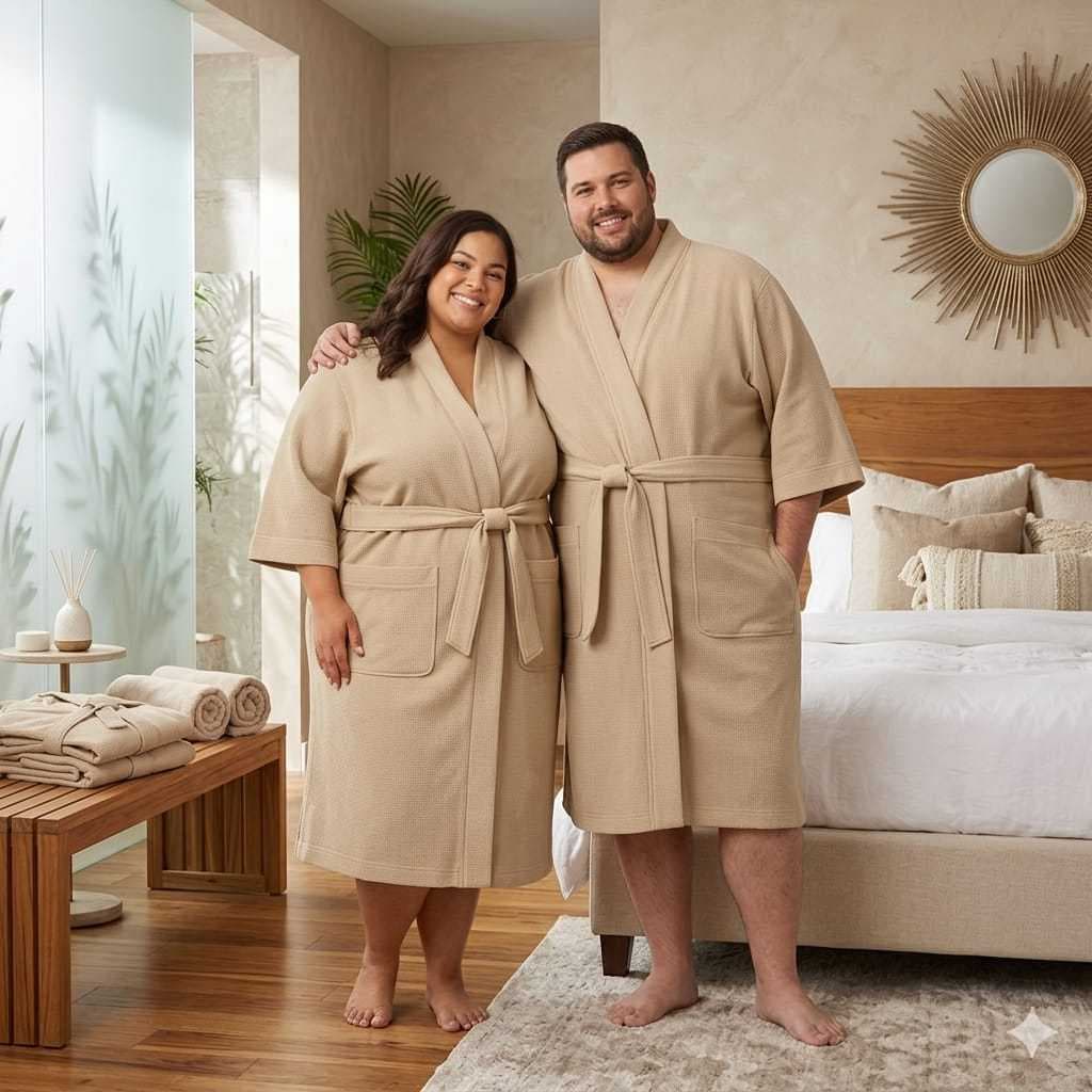 Roupão Microfibra Plus Size Antialérgico Térmico Feminino Masculino Inverno Hobby Promoção