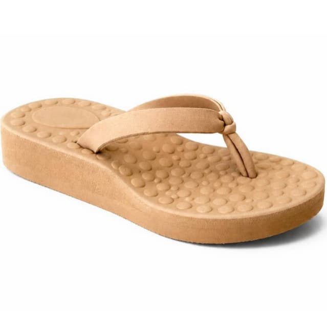 Chinelo ortopédico feminina Sandália confortável para fascite e esporão massageador