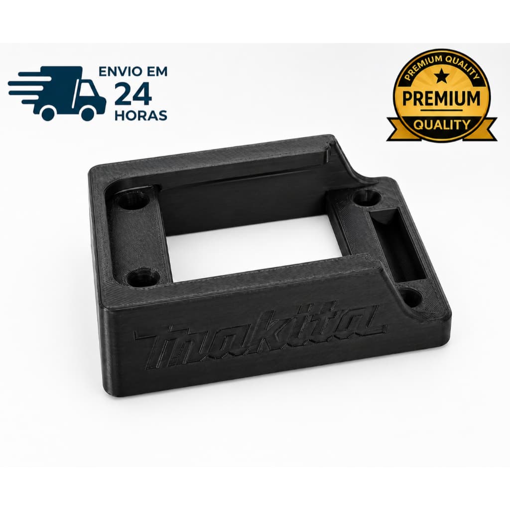 Suporte De Bateria Makita 18v P/ Parede Ou Bancada C/ Trava