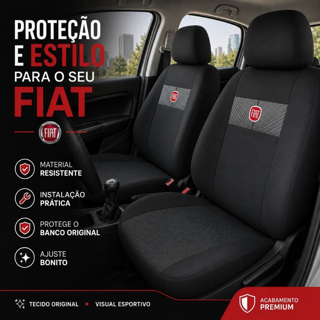 Capa De Banco De Carro Automotivo Em Tecido Original Para Modelo Fiat Palio Uno Siena Punto Strada