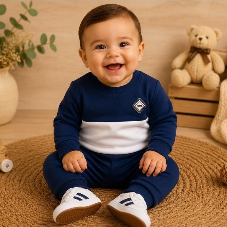 Conjunto de bebê Menino Inverno Roupinha De Frio Estiloso Boyzinho