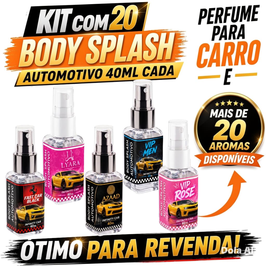 Kit 20 Cheirinho Para Carro, Perfumes importados de Luxo Revenda Atacado Renda Extra, Longa Duração Livre Escolha