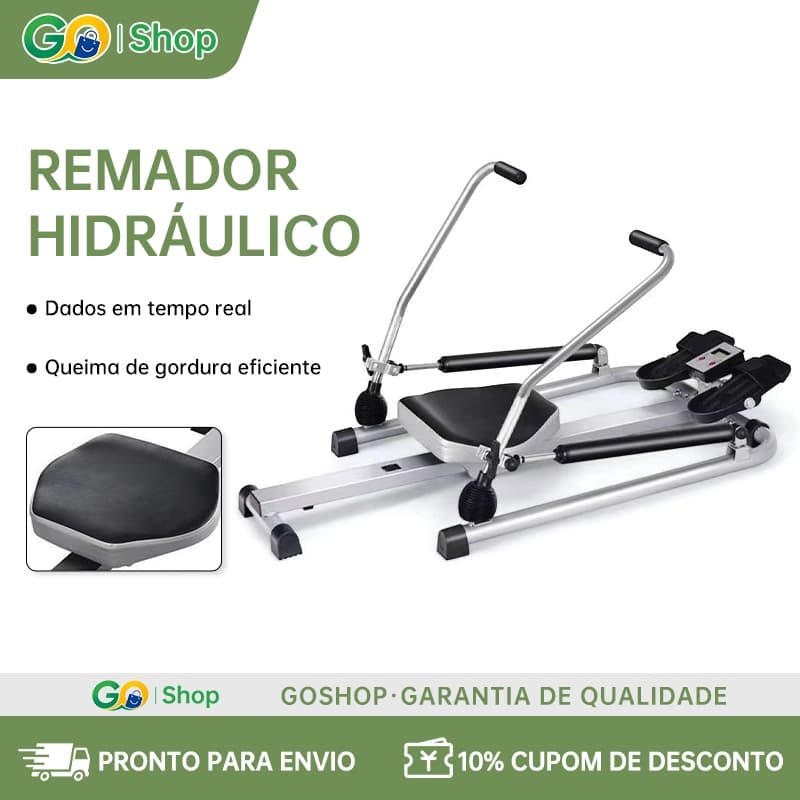 GOSHOP Aparelho Remador Seco Hidráulico，Com painel de exibição digital, capacidade de carga de 120 kg