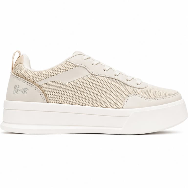 Tênis Masculino Casual Minimalista Off White Polo Go