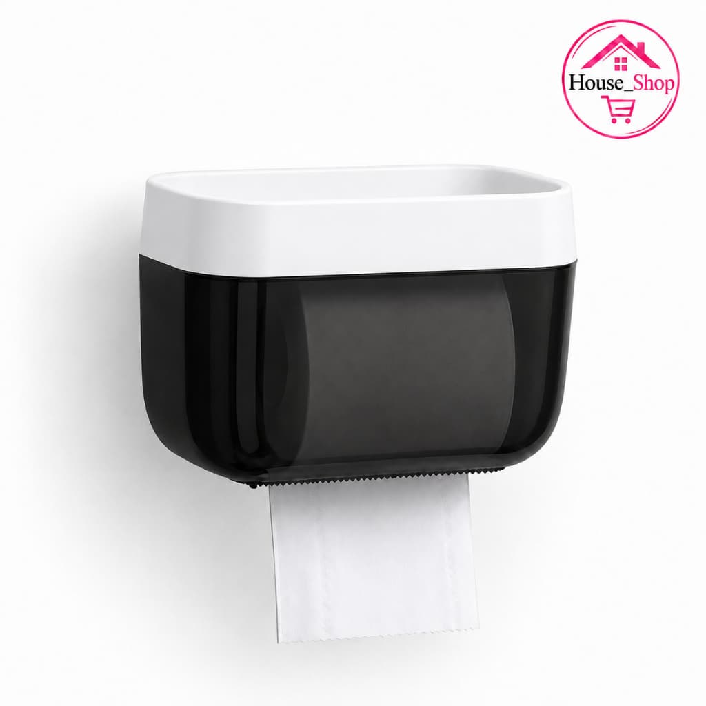 Porta Papel Higiênico Impermeável com Prateleira.