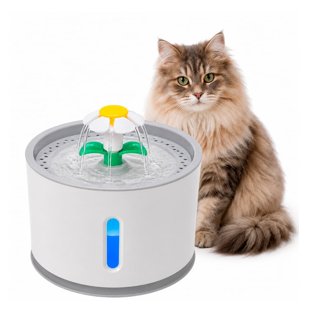 Bebedouro Pet Fonte Água 2,4l Filtro Automático Cães Gatos