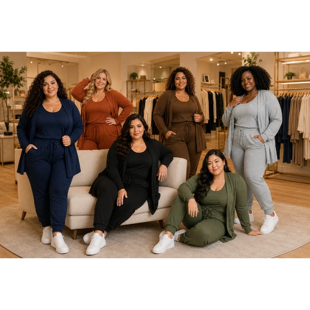 Conjunto De Lanzinha  Feminino Plus Size Com 3 Peças