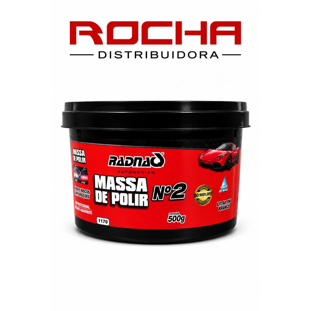 Massa De Polir Nº2 Radnq 500g Automotiva Polimento - RADNAQ