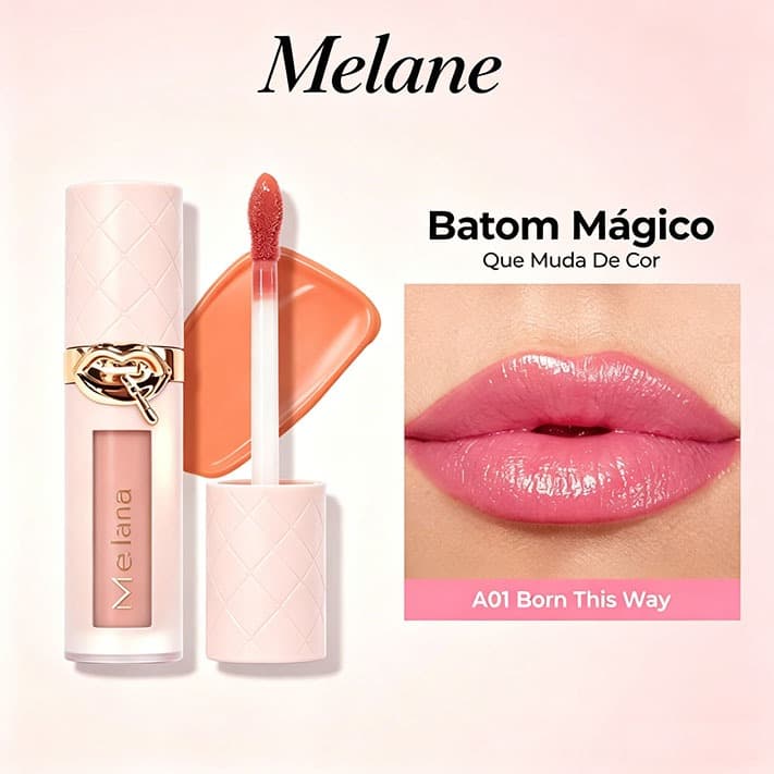 Gloss Labial Volumizador com Efeito de Preenchimento Melana