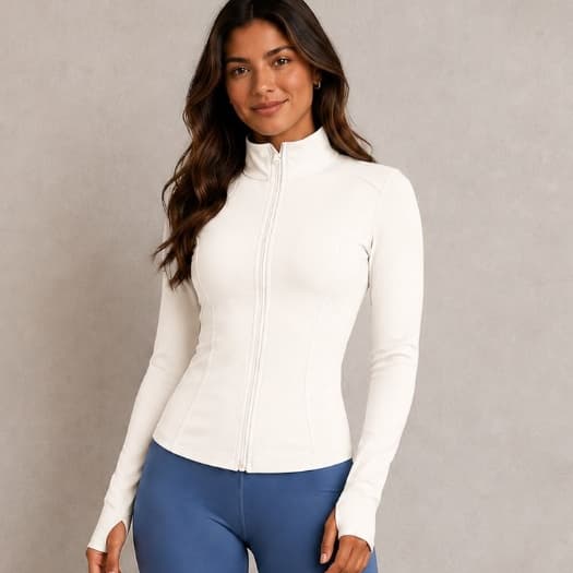 Casaquinho casaco academia passeio fittis suplex elegante moda femenina