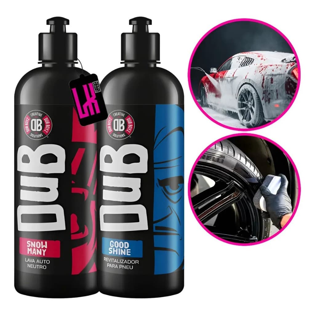 Kit Limpeza Automotiva Snow Many 500ml + Good Shine 500ml DubBoyz